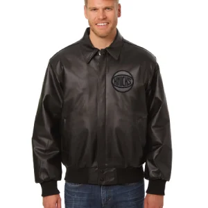 New-York-Knicks-Black-Leather-Varsity-Jacket