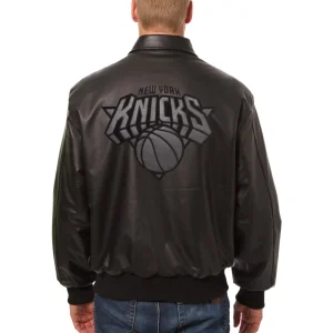 New-York-Knicks-Black-Leather-Varsity-Jacket