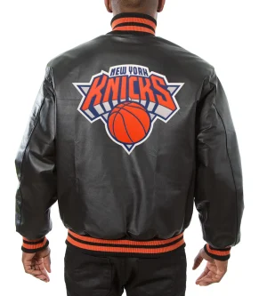 New-York-Knicks-Black-Leather-Varsity-Jacket