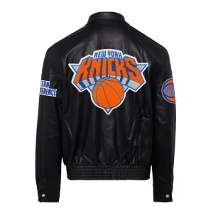 New-York-Knicks-Jeff-Hamilton-Full-Leather-Jacket-Black