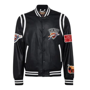 Oklahoma-City-Thunder-Leather-Varsity-Jacket-Black