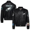 Philadelphia-Eagles-Jeff-Hamilton-Full-Snap-Black-Leather-Jacket