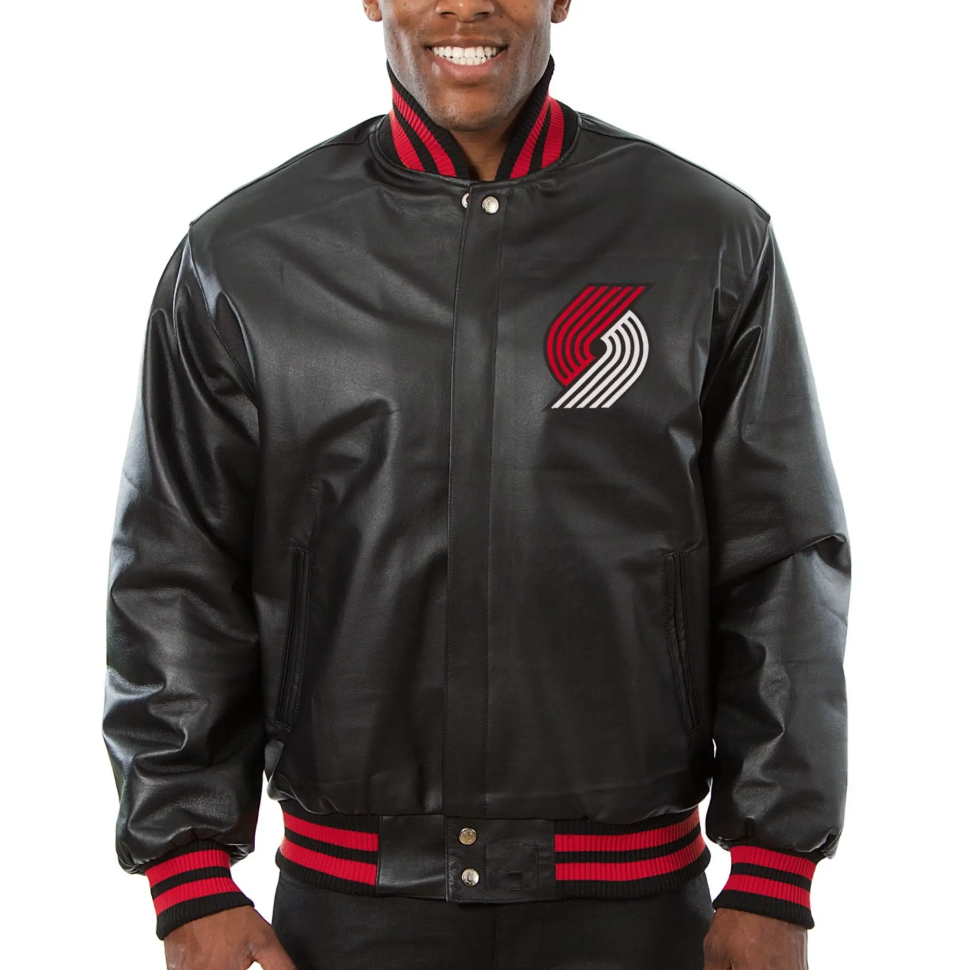 Portland-Trail-Blazers-Varsity-Jacket-Black-Leather