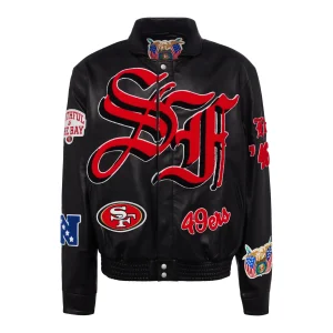 San-Francisco-49ers-Black-Leather-Jacket