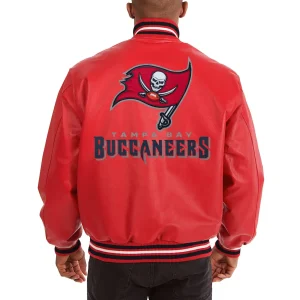 Tampa-Bay-Buccaneers-Rib-Knitted-Red-Leather-Varsity-Jacket