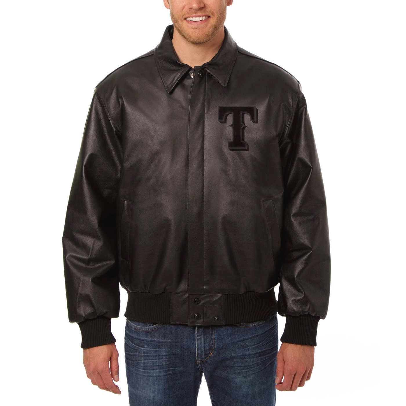 Texas-Rangers-Classic-Rib-Knitted-Leather-Varsity-Jacket
