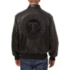 Texas-Rangers-Team-Players-Black-Leather-Varsity-Jacket