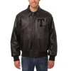 Texas-Rangers-Team-Players-Black-Leather-Varsity-Jacket