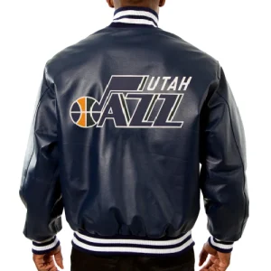 Utah-Jazz-Navy-Leather-Varsity-Jacket