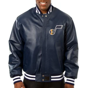 Utah-Jazz-Navy-Leather-Varsity-Jacket