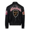 cleveland cavaliers old english full leather jacket
