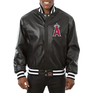 NFL Los Angeles Angels Leather Varsity Jacket