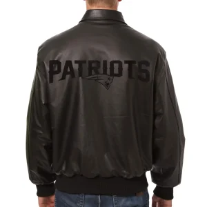 New England Patriots Tonal Leather Jacket