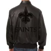New Orleans Saints Tonal Leather Jacket