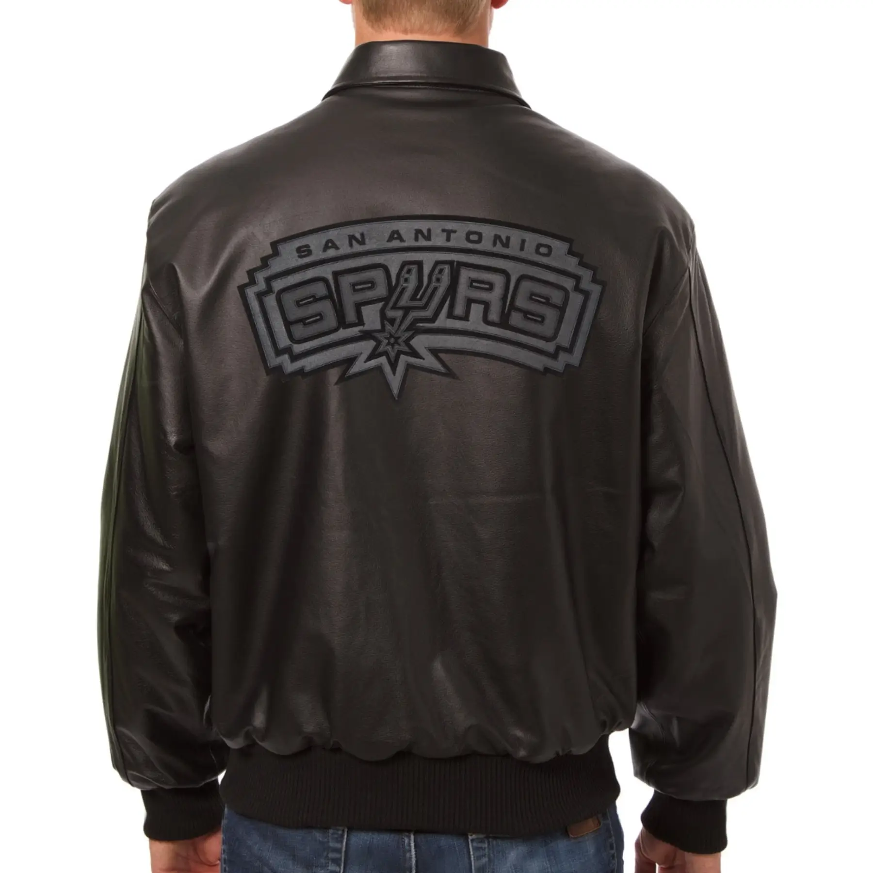 San Antonio Spurs Tonal Leather Jacket