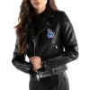 los angeles dodgers women's biker jacket