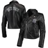 mlb new york yankees biker leather jacket