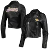 nba los angeles lakers women's biker jacket