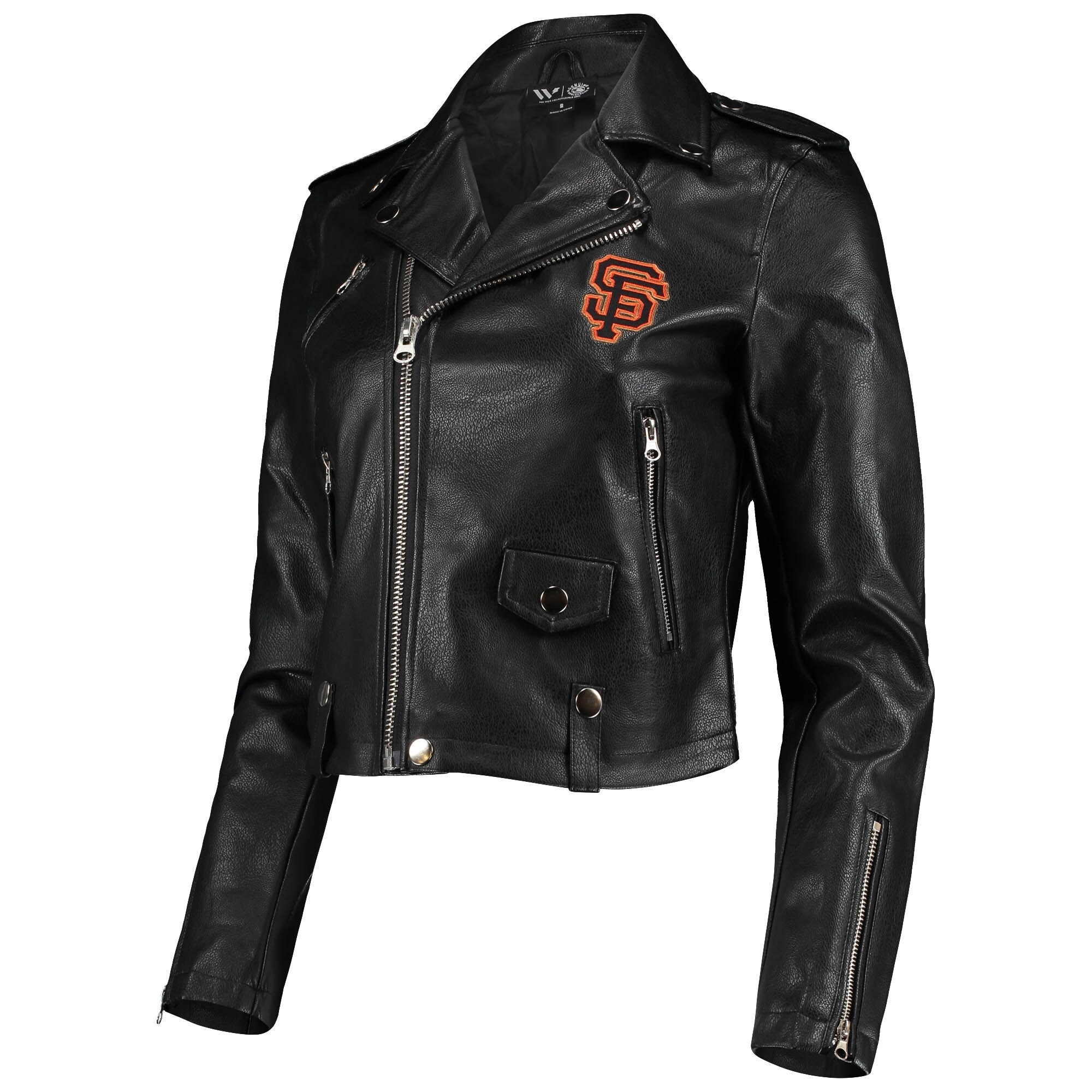 san francisco giants women's biker jacket