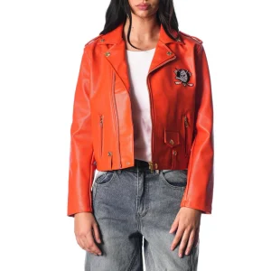 women’s anaheim ducks moto jacket