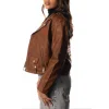 women’s boston bruins full-zip leather jacket