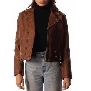 women’s boston bruins moto jacket