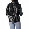 women’s las vegas raiders faux leather jacket