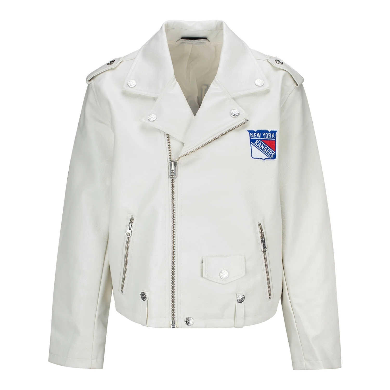 women’s new york rangers leather jacket