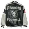 women’s oakland raiders moto jacket