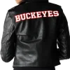 women’s ohio state buckeyes leather jacket