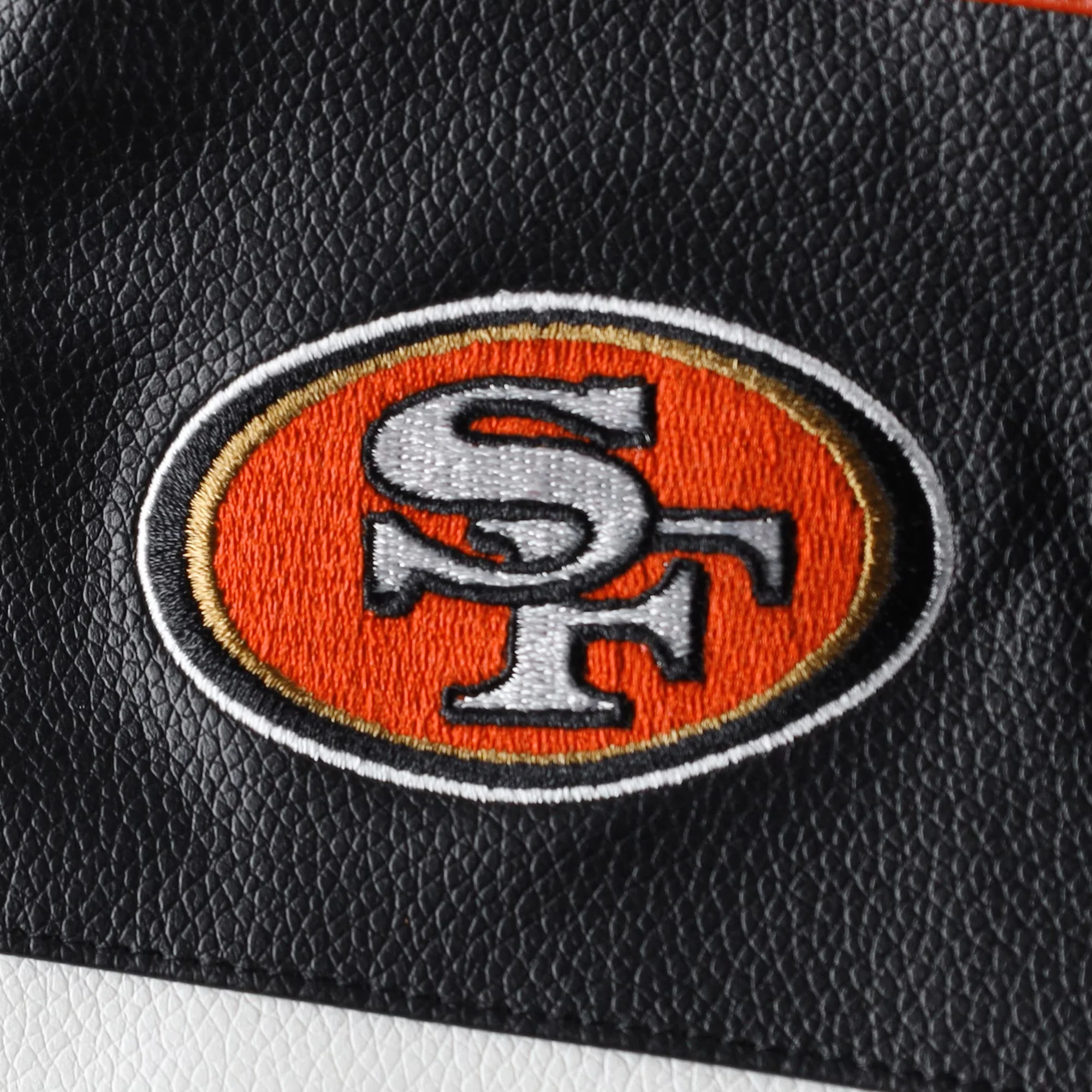 women’s san francisco 49ers moto full-zip black jacket