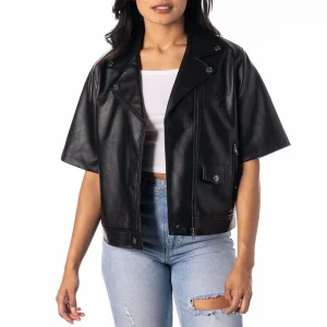 women’s tampa bay buccaneers moto short sleeve jacket