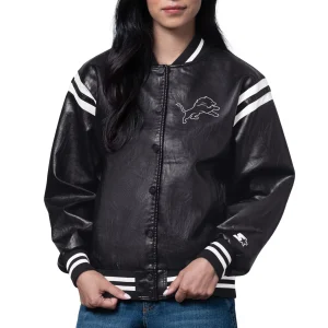 Woman’s Detroit Lions High Heat Black Jacket