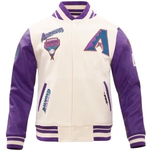Arizona Diamondbacks Retro Classic Wool & Leather Jacket