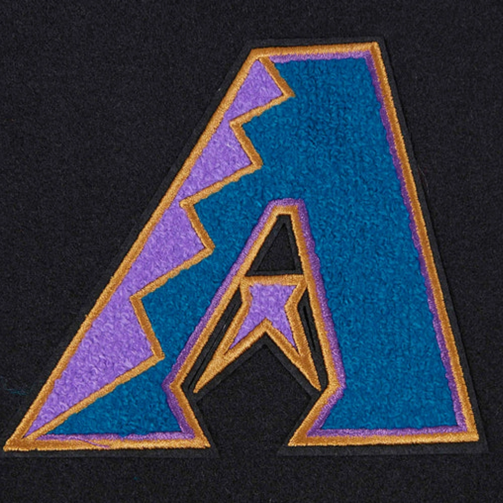 Women's Arizona Diamondbacks Retro Classic Wool & Leather Jacket - Image 6