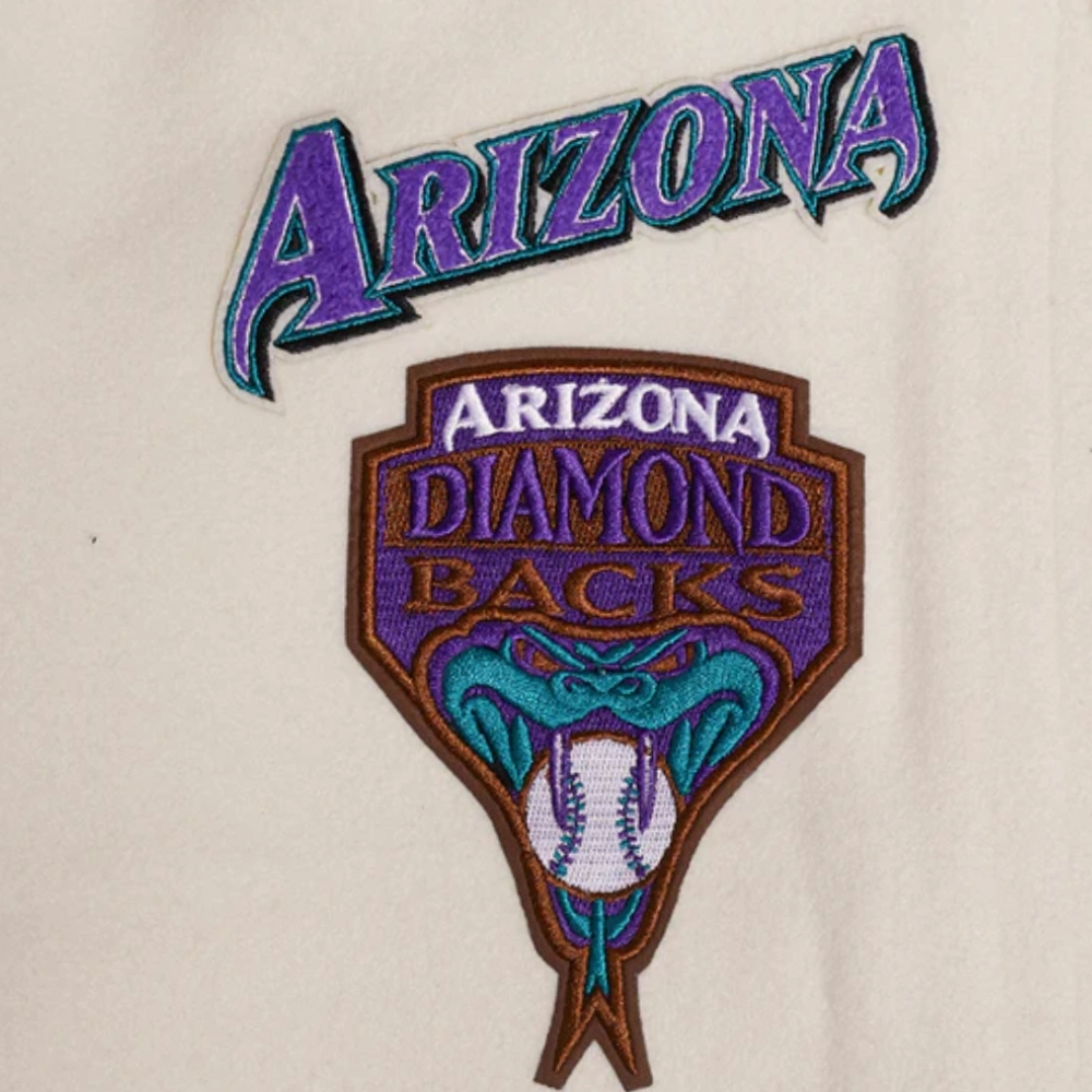 Women's Arizona Diamondbacks Retro Classic Wool & Leather Jacket - Image 18