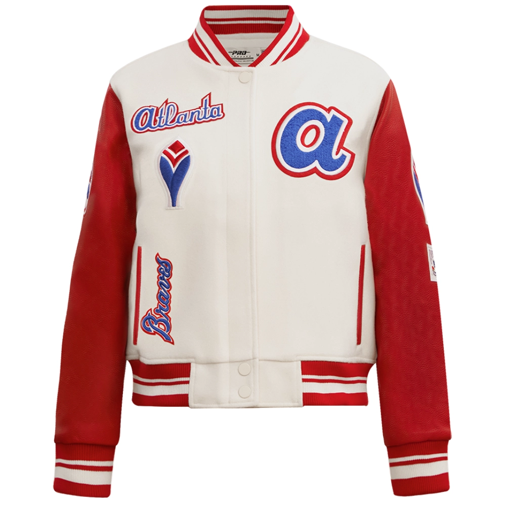 Woman’s Atlanta Braves Retro Classic Wool & Leather Jacket