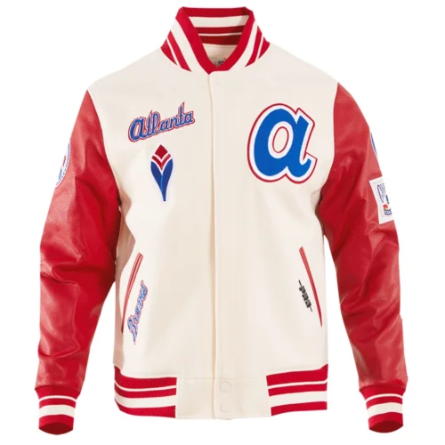 Atlanta Braves Retro Classic Wool & Leather Varsity Jacket