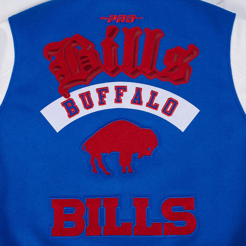 Buffalo Bills Best of Men’s Rib Wool Varsity Jacket - Image 5
