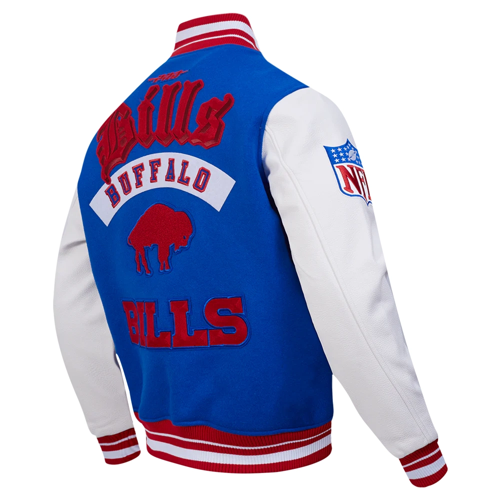 Buffalo Bills Best of Men’s Rib Wool Varsity Jacket - Image 4