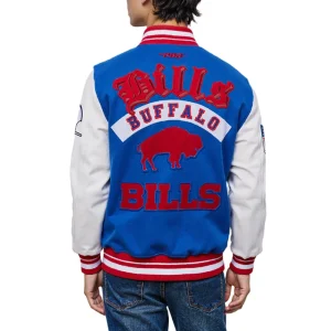 Alternative view of Buffalo Bills Best of Men’s Rib Wool Varsity Jacket