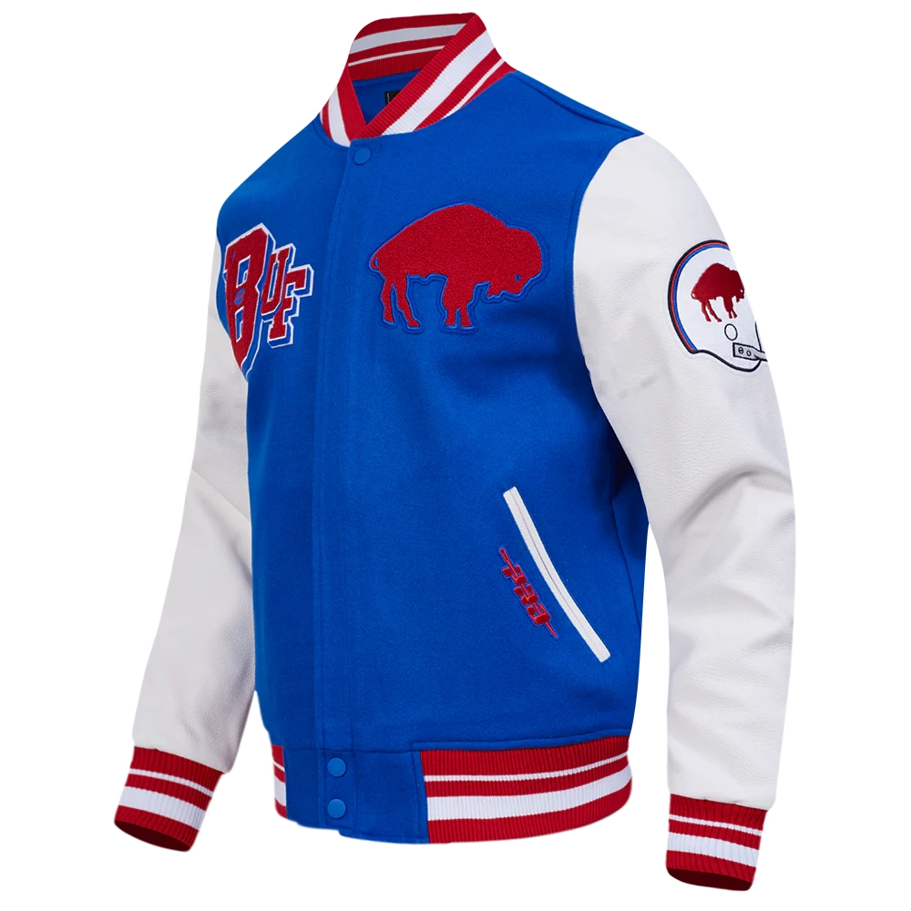 Buffalo Bills Best of Men’s Rib Wool Varsity Jacket - Image 3
