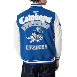 Alternative view of Dallas Cowboys Best of Men’s Blue & White Varsity Jacket