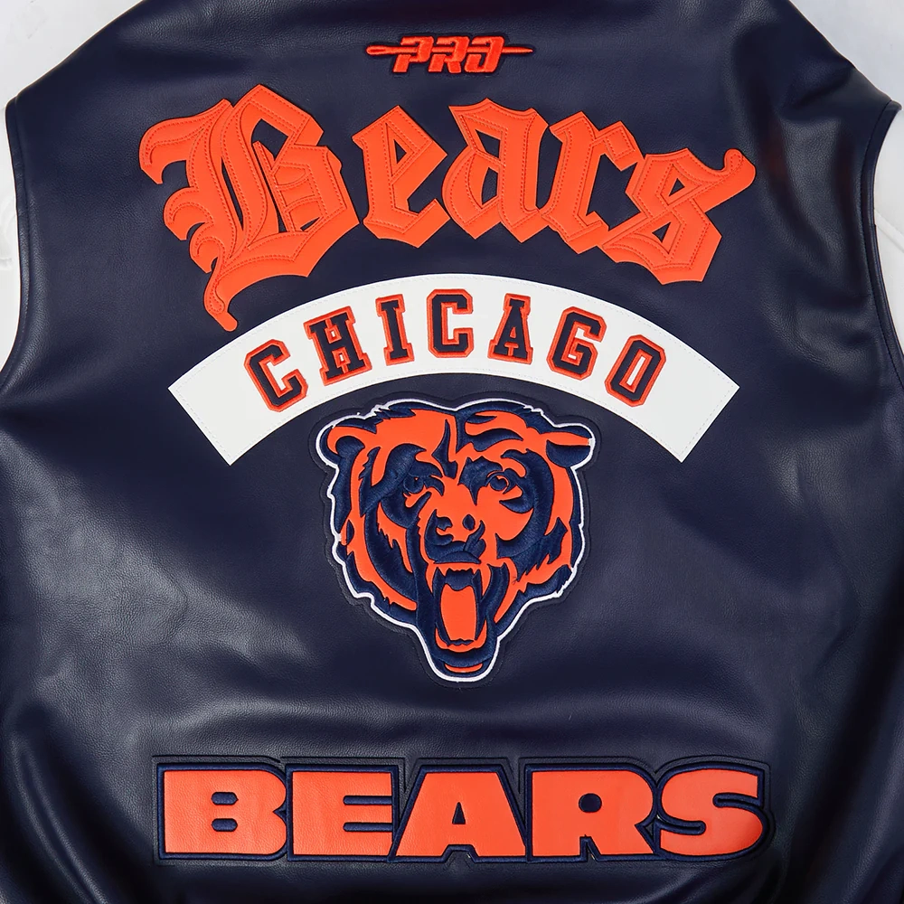 Chicago Bears Best of Men’s Leather Varsity Jacket - Image 10