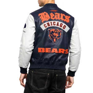 Alternative view of Chicago Bears Best of Men’s Leather Varsity Jacket