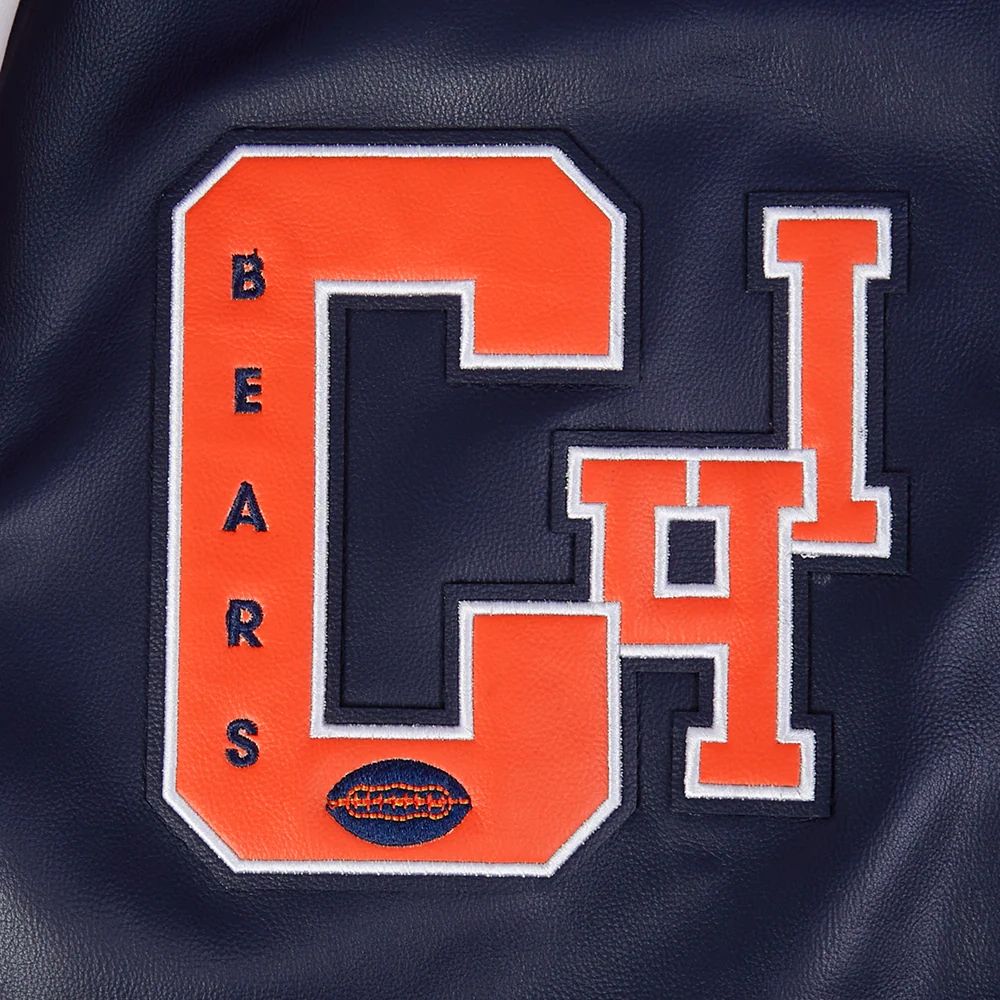 Chicago Bears Best of Men’s Leather Varsity Jacket - Image 7