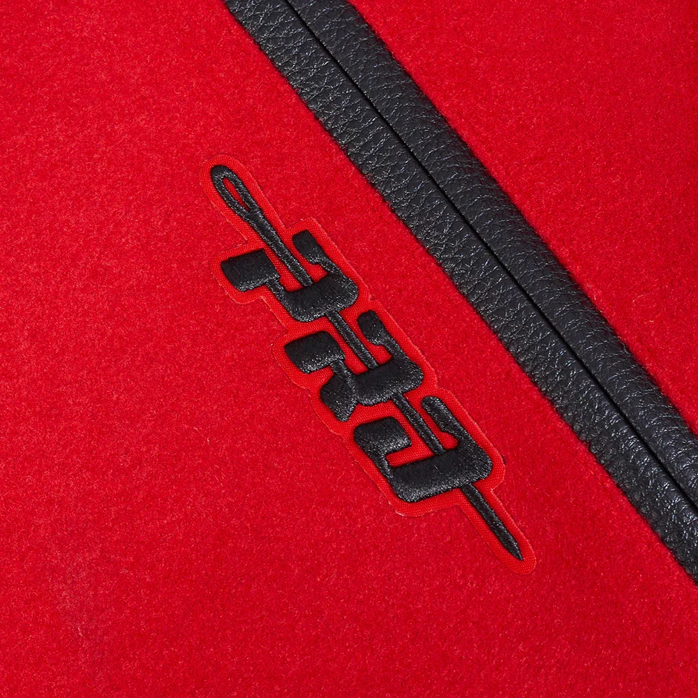 Chicago Bulls Diy Pick Stitch Red Varsity Jacket - Image 5