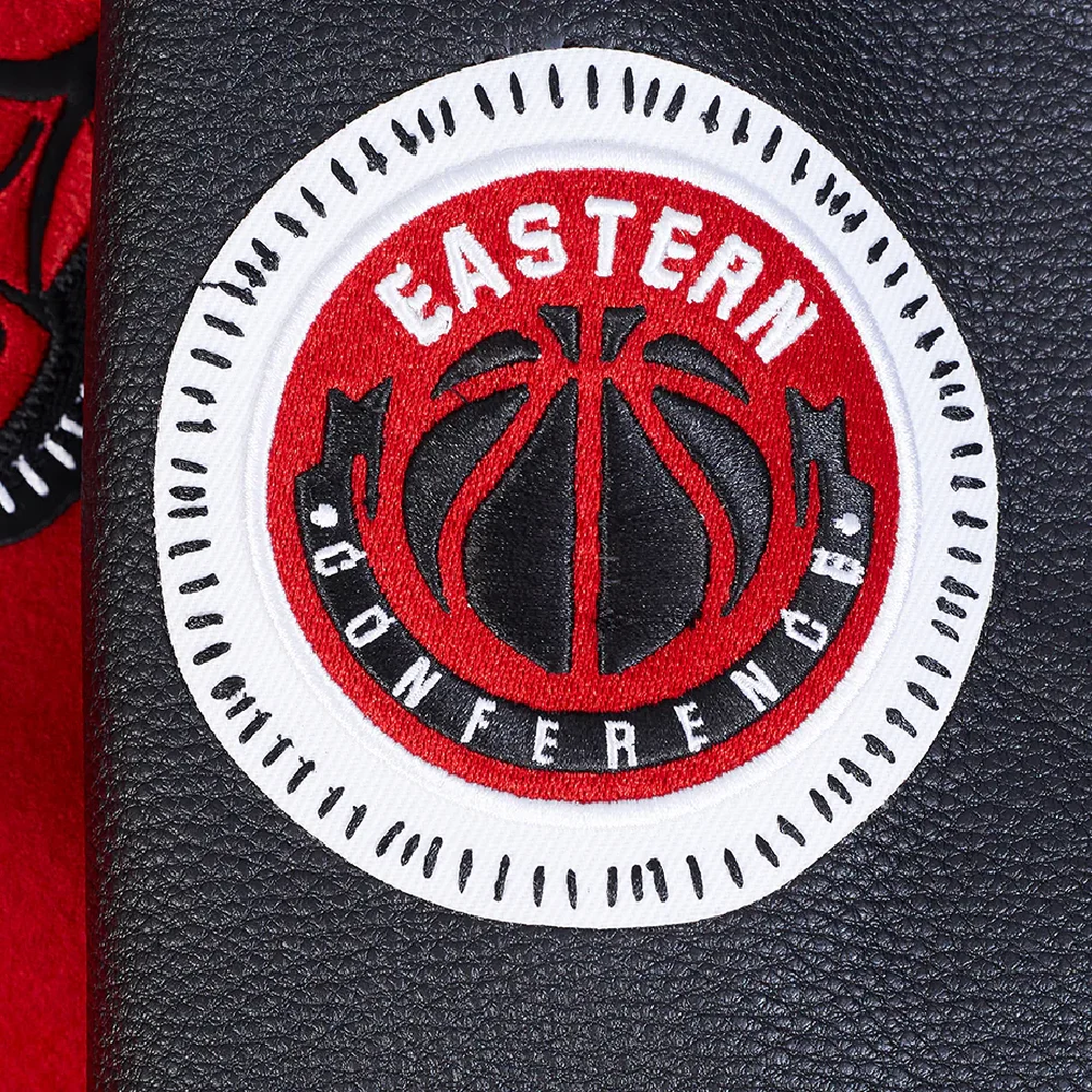 Chicago Bulls Diy Pick Stitch Red Varsity Jacket - Image 10