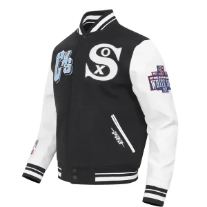 Alternative view of Chicago White Sox Best of Men’s Black & White Varsity Jacket