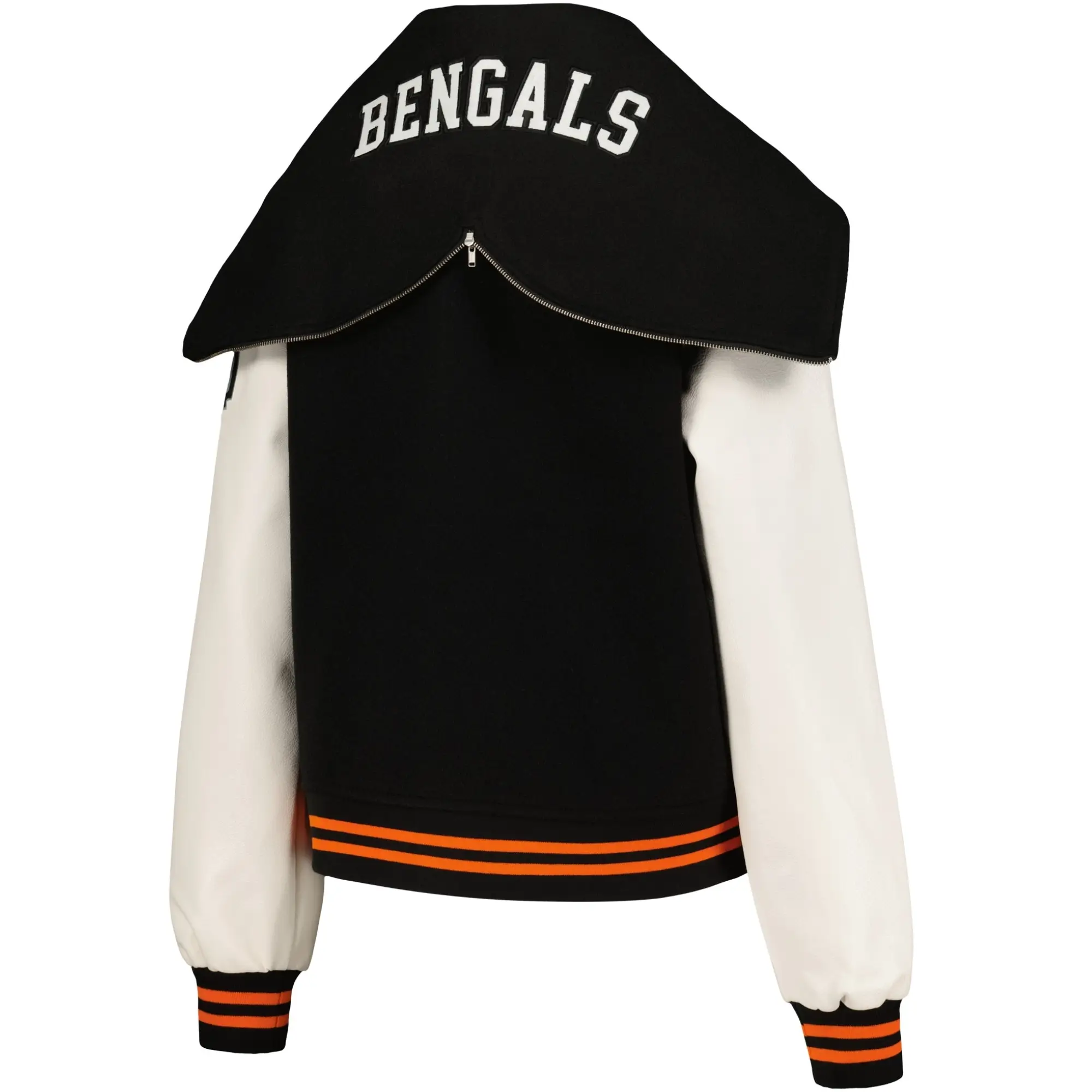 Cincinnati Bengals Women’s Sailor Hooded Varsity Jacket - Image 4